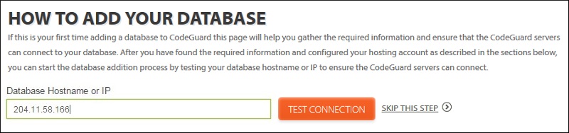 Test Connection