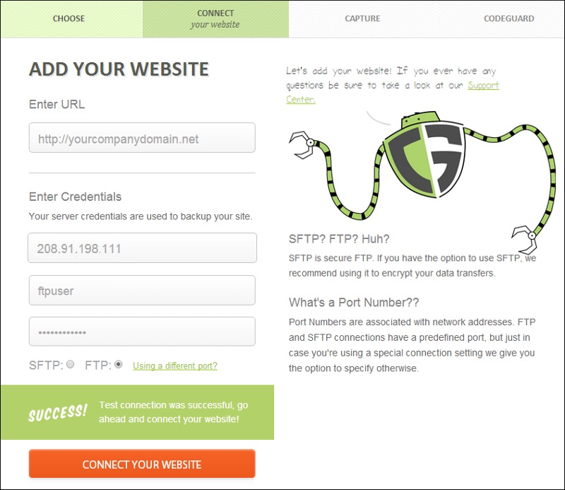Add your website